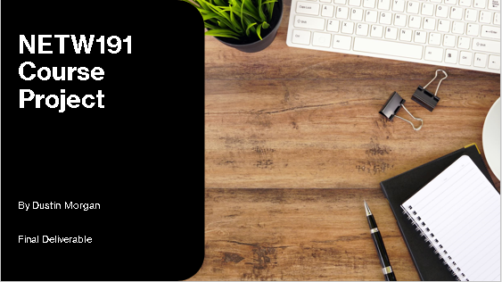 DeVry NETW 119 Project