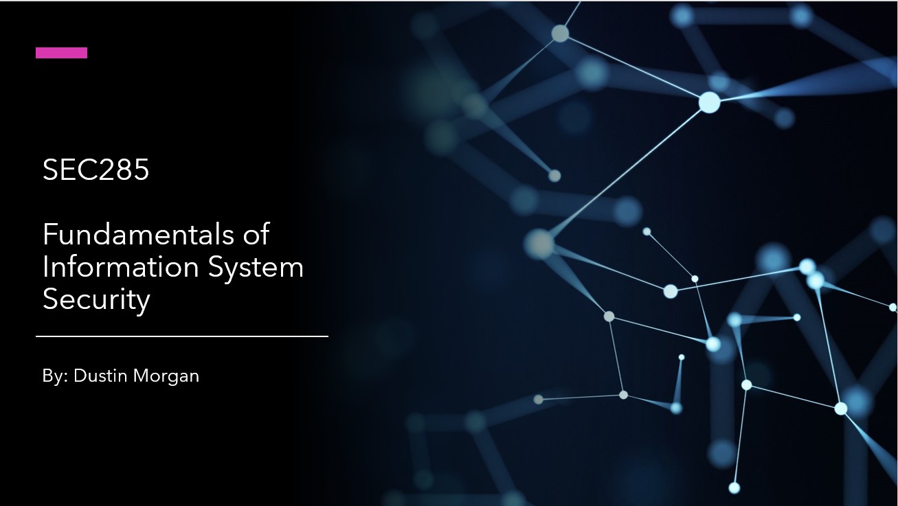 DeVry SEC 285 Project